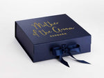 Load image into Gallery viewer, Personalised Mother of the Bride / Groom Large NAVY Gift Box
