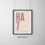 Load image into Gallery viewer, Personalised Postcode Art Print
