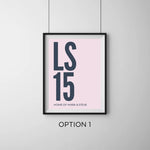 Load image into Gallery viewer, Personalised Postcode Art Print
