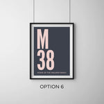 Load image into Gallery viewer, Personalised Postcode Art Print
