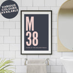 Load image into Gallery viewer, Personalised Postcode Art Print

