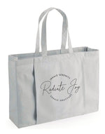 Load image into Gallery viewer, Inhale Serenity Gratitude Joy Organic Yoga Tote Bag
