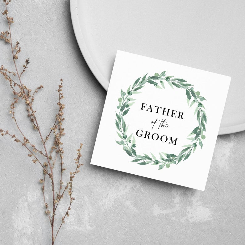 Father Of The Groom Wedding Greeting Card