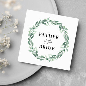 Father Of The Bride Wedding Greeting Card