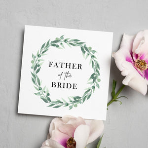 Father Of The Bride Wedding Greeting Card