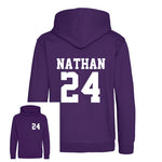 Load image into Gallery viewer, Kids Personalised Sport Hoodie Team Kit NAME &amp; NUMBER

