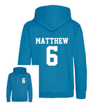 Load image into Gallery viewer, Kids Personalised Sport Hoodie Team Kit NAME &amp; NUMBER
