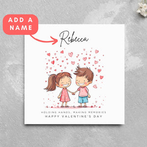 Personalised Cute Couple Valentine's Day Card