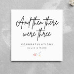 Load image into Gallery viewer, And Then There Were Three Personalised New Baby Card

