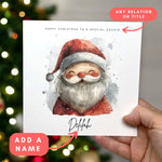 Load image into Gallery viewer, Personalised Santa Christmas Card Greeting Card
