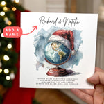 Load image into Gallery viewer, Personalised Christmas Card for Loved Ones Abroad Friend Relative Overseas
