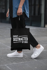 Easily Distracted By Dogs Lightweight Tote Bag