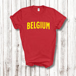 Load image into Gallery viewer, Belgium Adult Tshirt Country Sport Fancy Dress
