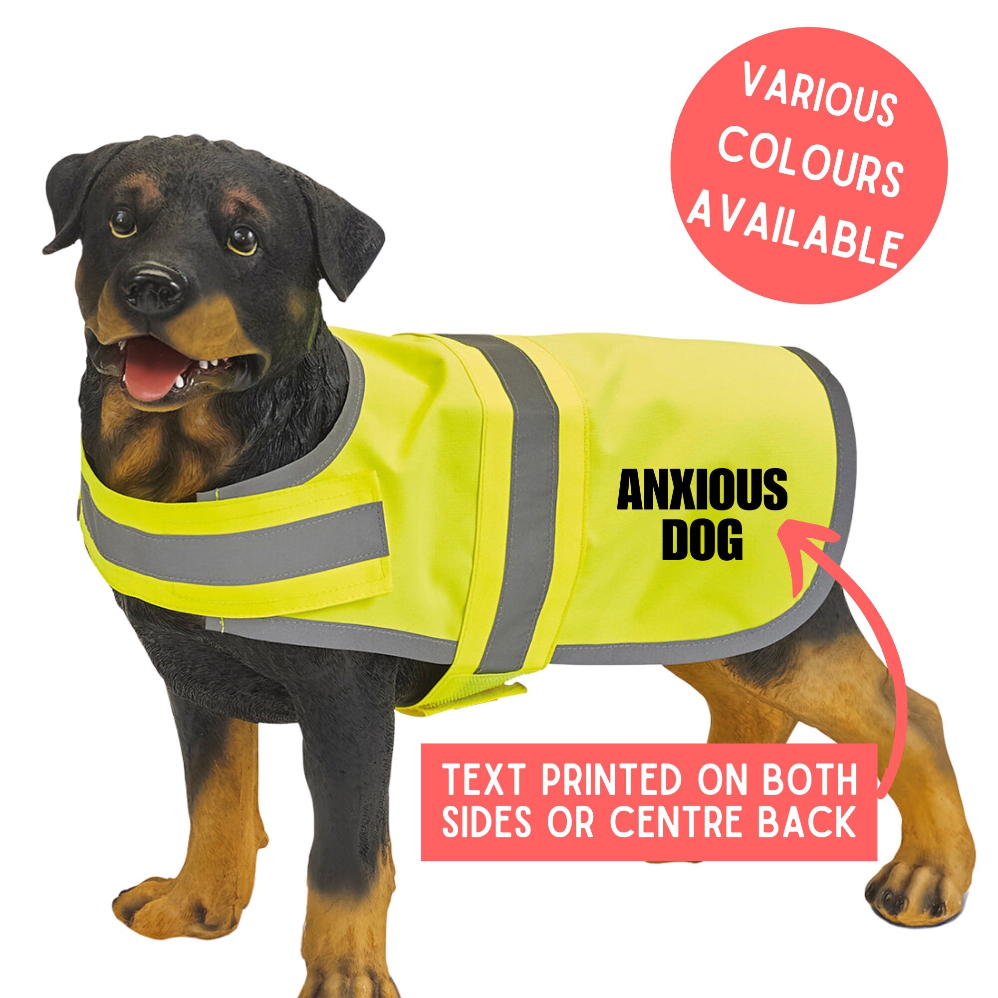 Anxious Dog Hi Vis Dog Vest Pet Vest