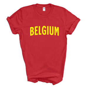 Belgium Adult Tshirt Country Sport Fancy Dress