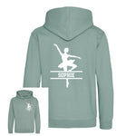 Load image into Gallery viewer, Personalised Ballerina Kids Hoodie - Custom Name Front &amp; Back
