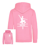 Load image into Gallery viewer, Personalised Ballerina Kids Hoodie - Custom Name Front &amp; Back
