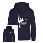 Load image into Gallery viewer, Personalised Gymnast Dance Kids Hoodie - Custom Name Front &amp; Back
