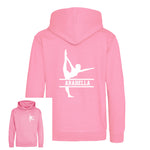 Load image into Gallery viewer, Personalised Gymnast Dance Kids Hoodie - Custom Name Front &amp; Back
