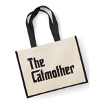 Load image into Gallery viewer, The Catmother Jute Storage Tote Bag
