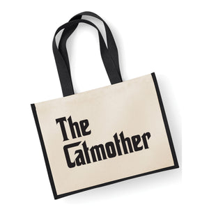 The Catmother Jute Storage Tote Bag