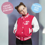 Load image into Gallery viewer, Kids Personalised Name American Football Varsity Letterman Jacket
