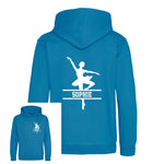 Load image into Gallery viewer, Personalised Ballerina Kids Hoodie - Custom Name Front &amp; Back
