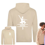 Load image into Gallery viewer, Personalised Ballerina Kids Hoodie - Custom Name Front &amp; Back
