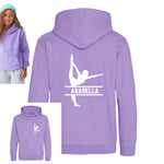 Load image into Gallery viewer, Personalised Gymnast Dance Kids Hoodie - Custom Name Front &amp; Back
