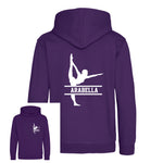 Load image into Gallery viewer, Personalised Gymnast Dance Kids Hoodie - Custom Name Front &amp; Back

