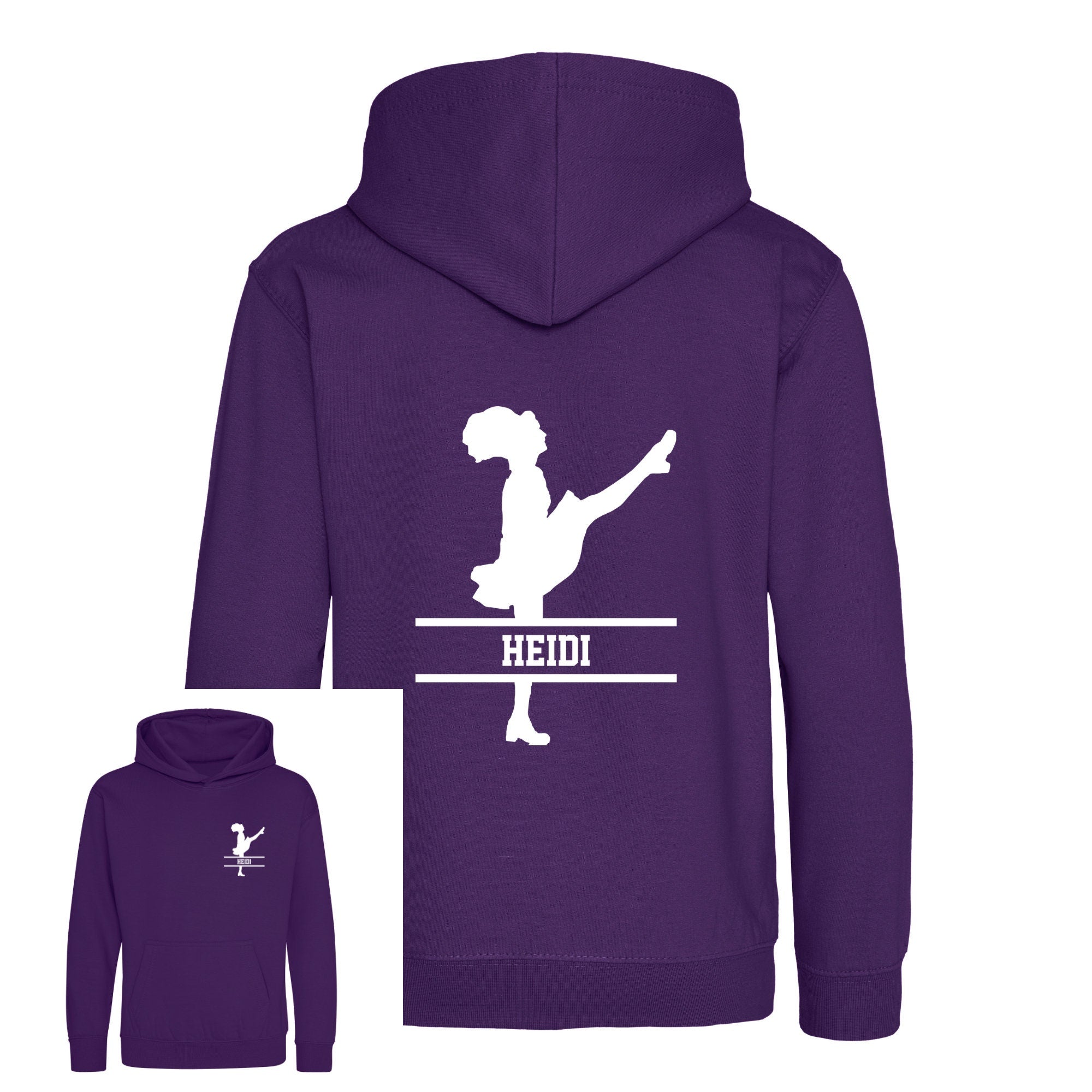Personalised Irish Dance Kids Hoodie - Custom Name Front & Back