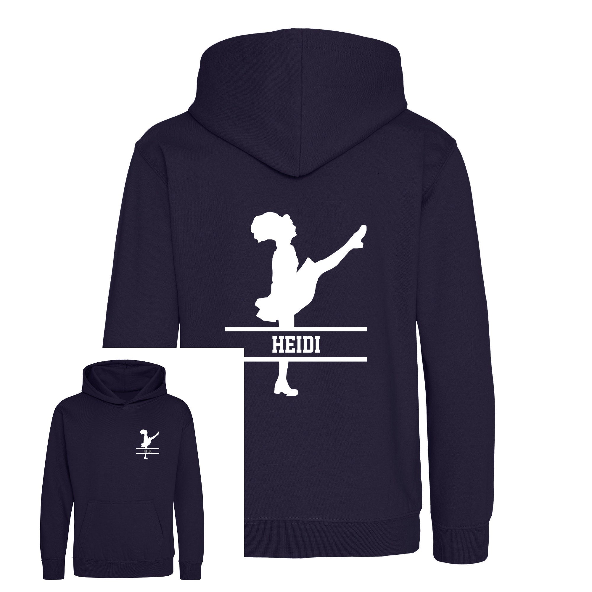 Personalised Irish Dance Kids Hoodie - Custom Name Front & Back