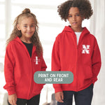 Load image into Gallery viewer, Kids Personalised Zip Up Hoodie with Name &amp; Initial
