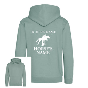 Kids Personalised Horse Hoodie – Custom Name Hoody For Young Rider