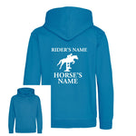 Load image into Gallery viewer, Kids Personalised Horse Hoodie – Custom Name Hoody For Young Rider
