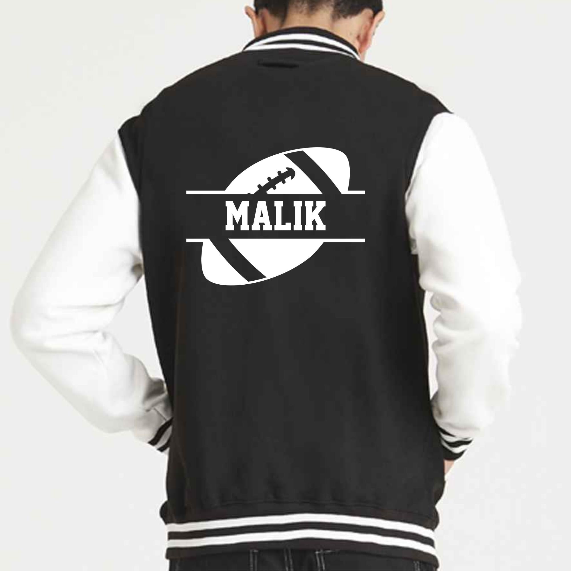 Kids Personalised Name American Football Varsity Letterman Jacket