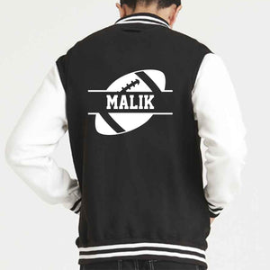 Kids Personalised Name American Football Varsity Letterman Jacket