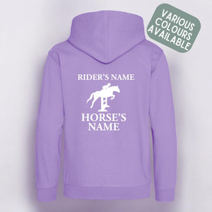 Kids Personalised Horse Hoodie – Custom Name Hoody For Young Rider