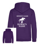 Load image into Gallery viewer, Kids Personalised Horse Hoodie – Custom Name Hoody For Young Rider
