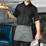 Load image into Gallery viewer, Man wearing a dark grey waist apron while serving food
