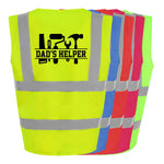 Load image into Gallery viewer, Dad’s Helper Kids Hi Viz Vest – range of colours
