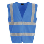 Load image into Gallery viewer, Grandad’s Helper Kids Hi Viz Vest – plain front, royal blue
