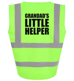 Load image into Gallery viewer, Grandad’s Little Helper Kids Hi Viz Vest – lime

