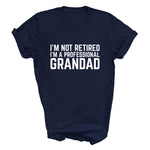 Load image into Gallery viewer, I'm Not Retired I'm A Professional Grandad men's t-shirt in navy
