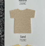 Load image into Gallery viewer, Sand T-shirt colour swatch showing the actual shade of the fabric
