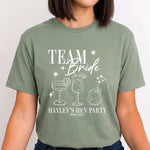 Load image into Gallery viewer, Personalised Hen Party Tshirts Bridal Party Shirts (Sage)
