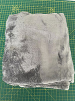 Load image into Gallery viewer, Personalised Dog Blanket with Name &amp; Paw | Embroidered Fleece – Grey or Camel
