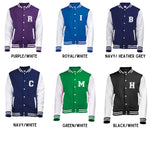 Load image into Gallery viewer, Personalised Initials Unisex Adult Varsity Jacket Custom Monogram College Jacket
