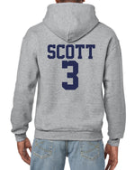 Load image into Gallery viewer, Ravens Basketball Hoodie Unisex Adult Grey Hooded Sweatshirt Front and Back Print
