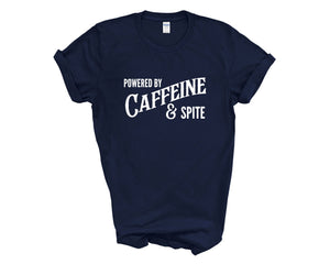 Powered By Caffeine & Spite Adult Unisex T-Shirt